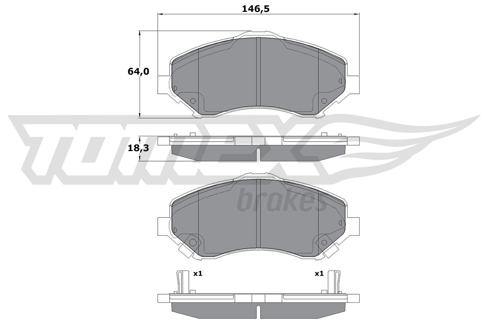 TOMEX Brakes TX 17-67 Sada...